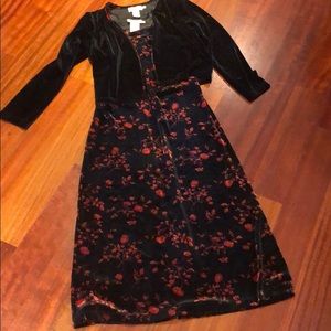 Tank top velour dress